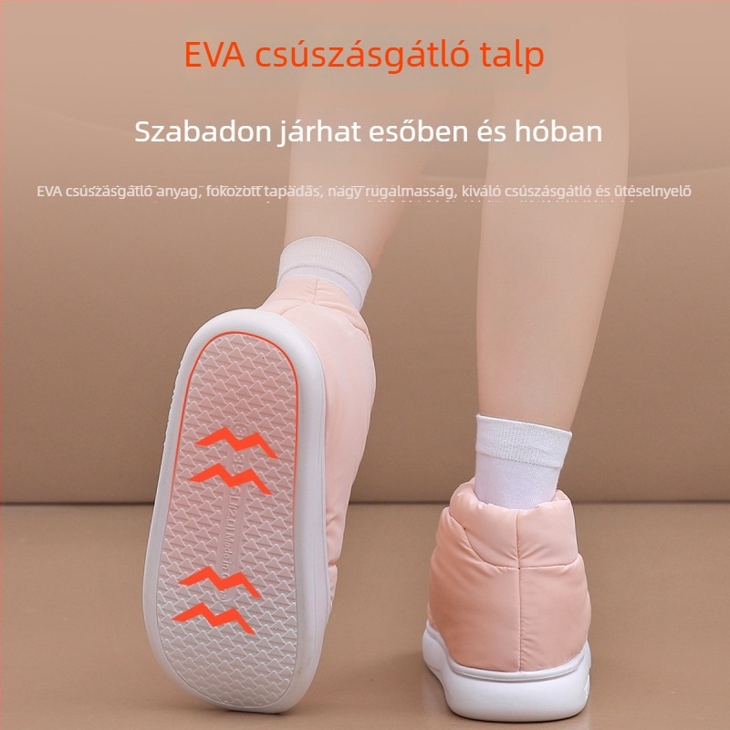 Uniszex USB fűtőpapucs, levehető és mosógépben mosható bélésű, elektromos pamut papucs otthonra és irodába