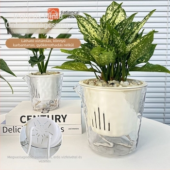 Virágtartó gyantából, korrózióálló, japán stílusú, otthoni kertészkedéshez