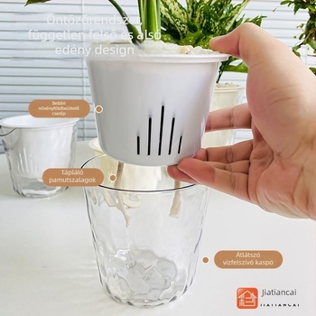 Virágtartó gyantából, korrózióálló, japán stílusú, otthoni kertészkedéshez