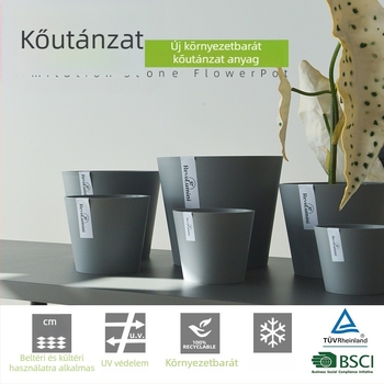 Gyantából készült virágtartó, minimalist dizájn, kis méretű asztali használatra, Phalaenopsis orchidea és kaktusz számára