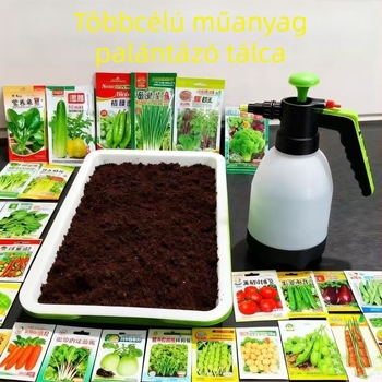 PP anyagú virágtartó, korrózióálló, padlóra álló kivitel, otthoni kertészkedéshez