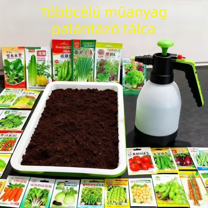PP anyagú virágtartó, korrózióálló, padlóra álló kivitel, otthoni kertészkedéshez