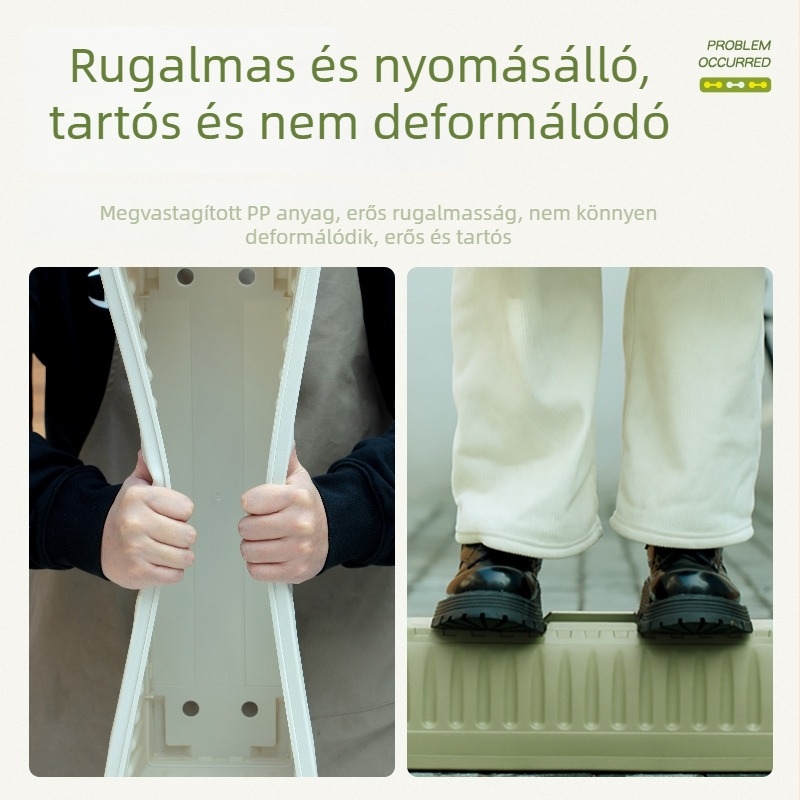 Padlóra álló, téglalap alakú műanyag zöldségtermesztő láda otthoni kertészkedéshez