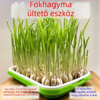Palántázó tál fokhagyma és macskamenta számára, lélegző, tartós műanyagból, padlón álló kivitelben, otthoni kertészkedéshez