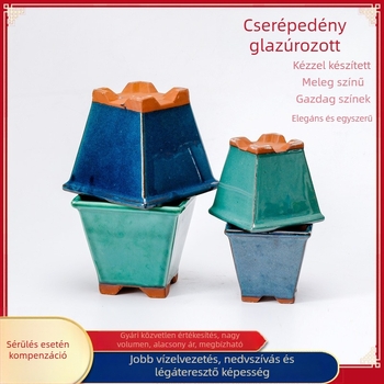 Kerámiából készült virágcserép, padlón álló, egyszerű stílus, Yijia márka