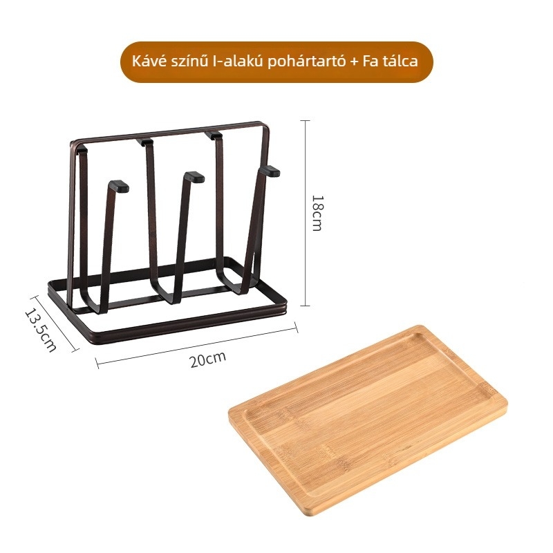 Vasból készült csészetartó, japán stílusú, fúrás nélkül, 320 g
