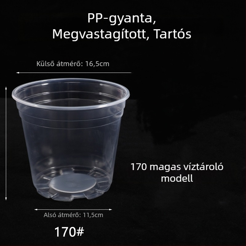 Műanyag virágtartó minimalist design-nal, korrózióálló és strapabíró, falra szerelhető, asztalra tehető vagy padlón álló.
