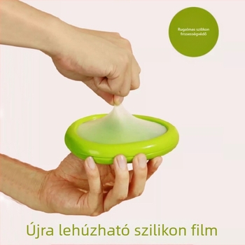Szilikon gyümölcs-kriszper ABS-korpusszal, 301–500 ml kapacitás, szabálytalan forma, egyrétegű tároló