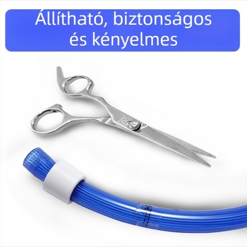 LED fénylő háziállatnyakörv, USB töltésű, műanyagból, kutyáknak és macskáknak