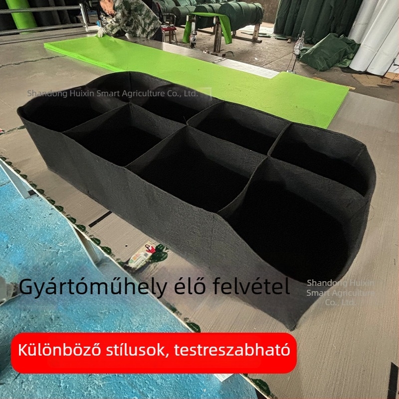 Nyolc rekeszes téglalap alakú ültetőtáska, nemszőtt anyagból