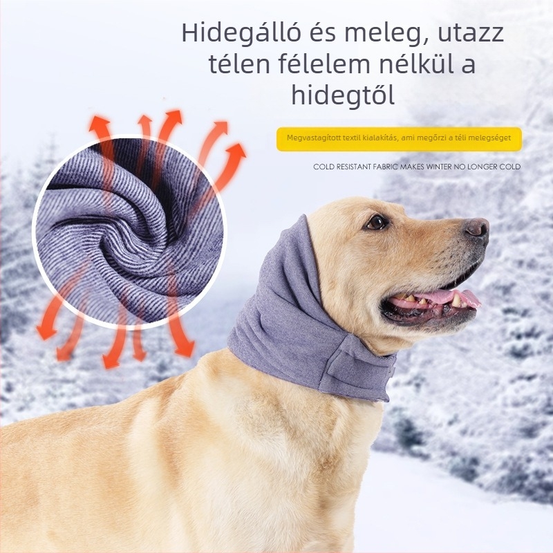 Kutyák kényelmes kapucnis nyaksál – poliészter, twill szövés, tie-dye, casual, egész évben