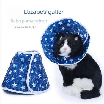 Elizabeth Soft Circle Collar macskák számára – Csillag minta, Szövet anyag, Márka Middall