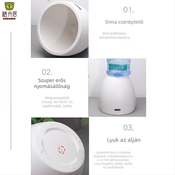 Ovális gyanta virágcserép, nagy átmérőjű, megerősített kivitel, nappaliba és kertbe, citromfákhoz és zöld növényekhez