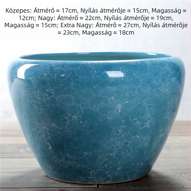 Kerámia virágcserép, extra nagy méretű, skandináv stílus, kreatív, beltéri és kültéri használatra, Money Tree és Pothos számára