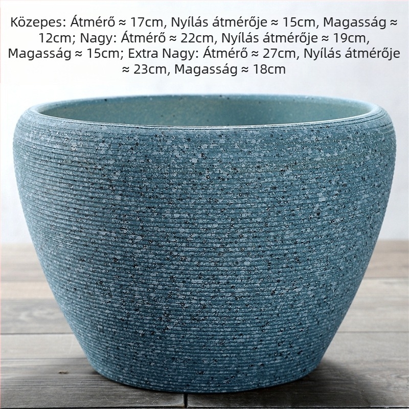 Kerámia virágcserép, extra nagy méretű, skandináv stílus, kreatív, beltéri és kültéri használatra, Money Tree és Pothos számára