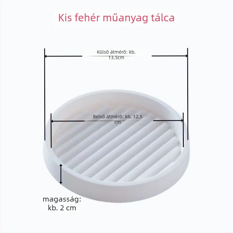 Műanyag virágcserép tálca megvastagított aljjal, vízgyűjtő tál, szukkulensekhez, padlóra helyezhető