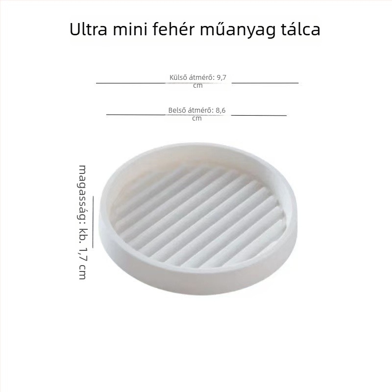 Műanyag virágcserép tálca megvastagított aljjal, vízgyűjtő tál, szukkulensekhez, padlóra helyezhető
