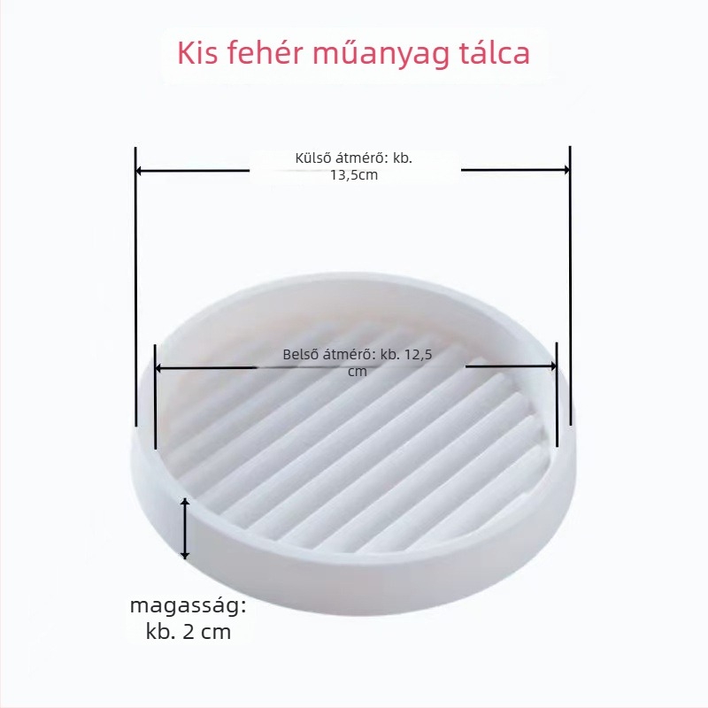 Műanyag virágcserép tálca megvastagított aljjal, vízgyűjtő tál, szukkulensekhez, padlóra helyezhető