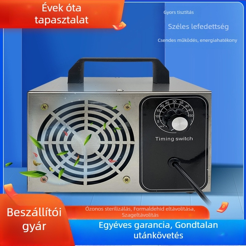 Otthoni használatú ozon-generátor – szag- és formaldehid-eltávolítás új otthonokban, autó belső levegőjének tisztítása és ozonos fertőtlenítés