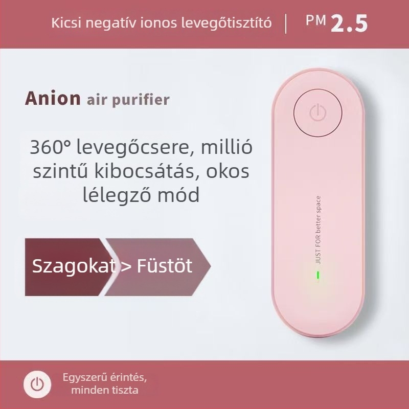 Levegőtisztító kompozit szűrővel – 50 m³/h, zaj ≤ 36 dB, alkalmas 11–20 m²-re, falra szerelhető, hálózati áramellátás
