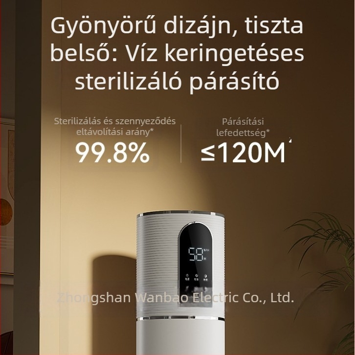 Wantu otthoni párásító, csendes, nagy köd-kimenet, levegőtisztítás és sterilizálás, hálószoba számára, új modell