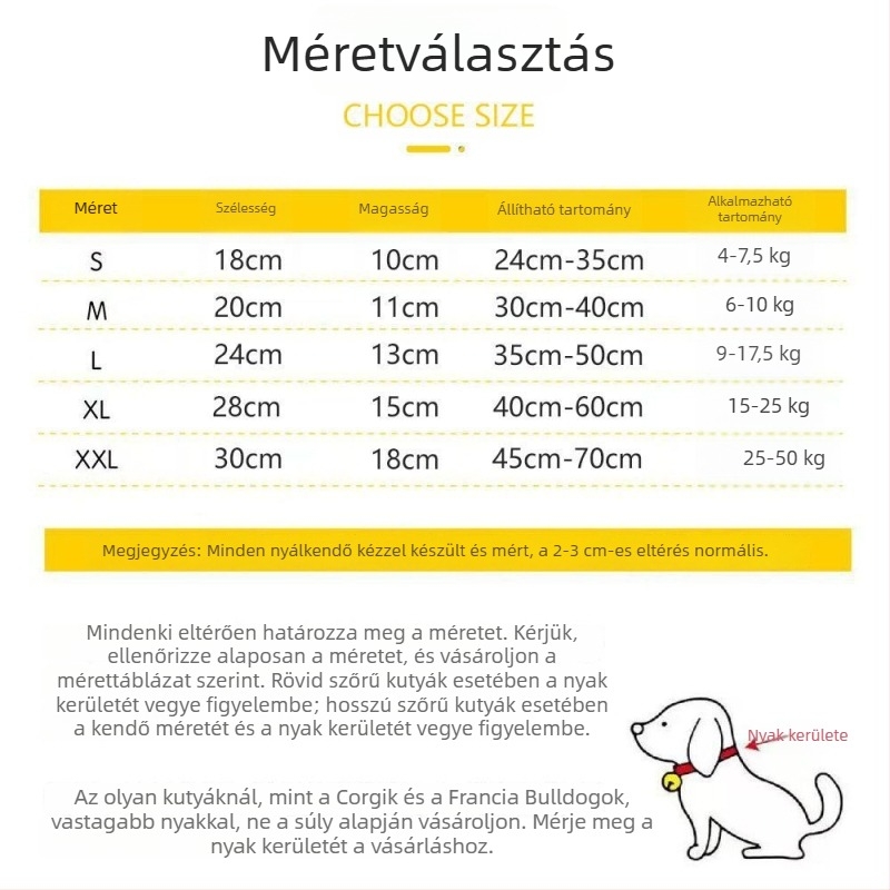 Kutyaszájkendő közepes és nagyméretű kutyáknak — nyári nedvességálló sál Golden Retriever és Szamoyed fajtákhoz