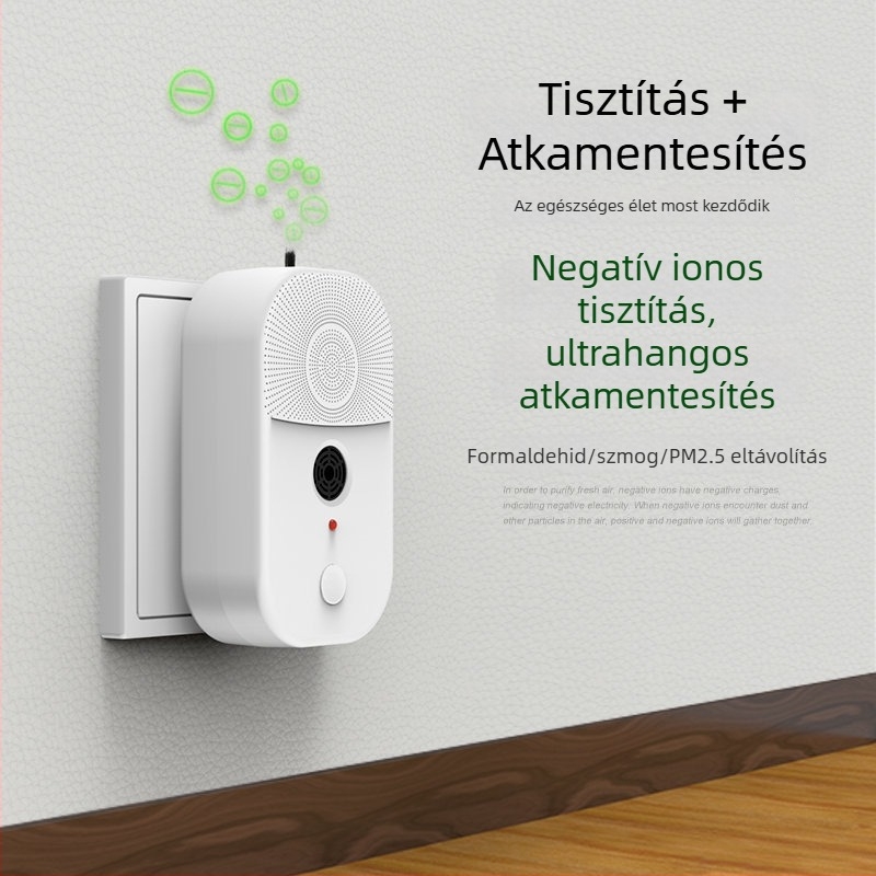 2025-ös új otthoni negatív ionos légtisztító, atkaeltávolítással, tisztítja a levegőt, csökkenti a ködöt és a passzív dohányfüstöt a hálószobában