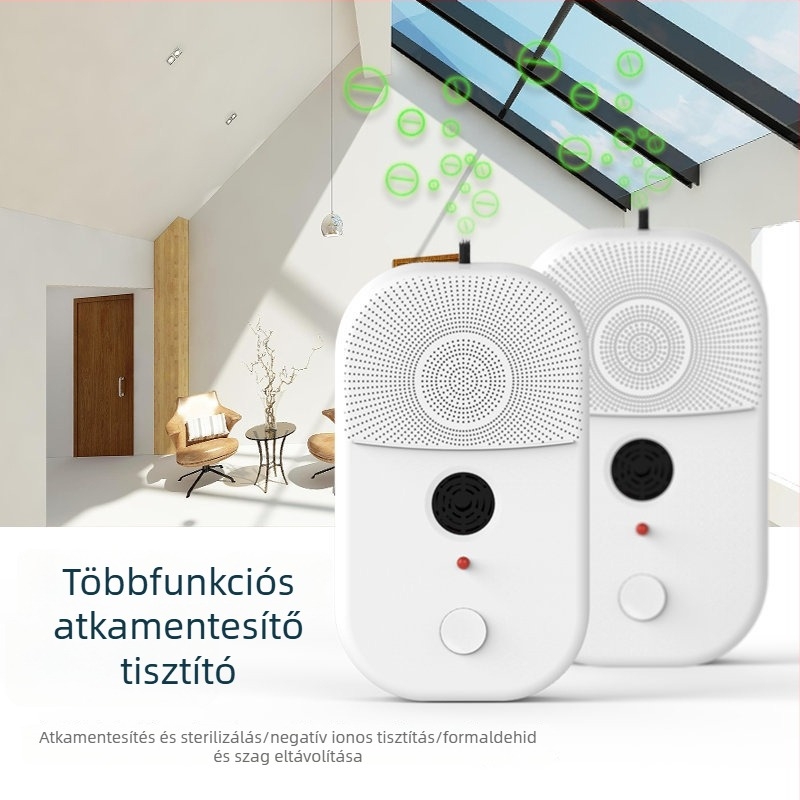 2025-ös új otthoni negatív ionos légtisztító, atkaeltávolítással, tisztítja a levegőt, csökkenti a ködöt és a passzív dohányfüstöt a hálószobában