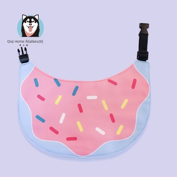 Háziállatok drool bib donuts mintával, vízálló, univerzális, négy évszakos használatra, anyag: poliészter-pamut ponyva