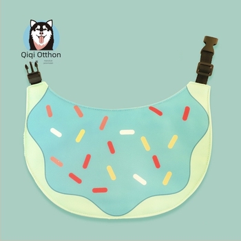 Háziállatok drool bib donuts mintával, vízálló, univerzális, négy évszakos használatra, anyag: poliészter-pamut ponyva