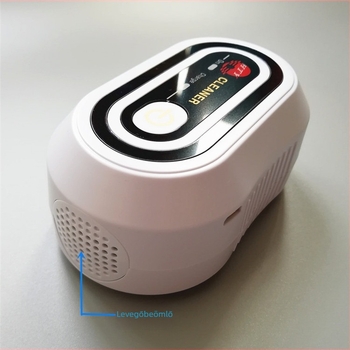 Ozonos légtisztító készülék • USB táplálás • 50 m³/h légáramlás • zaj 36–45 dB • akár 10 m²-ig • asztali kivitel