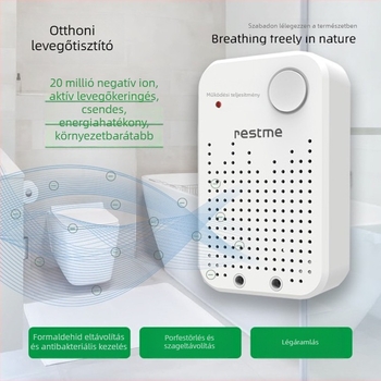 Otthoni negatív ionos levegőtisztító eltávolítja formaldehidet füstöt és port kompakt mini iongenerátor sterilizálás és dezodorálás funkcióval