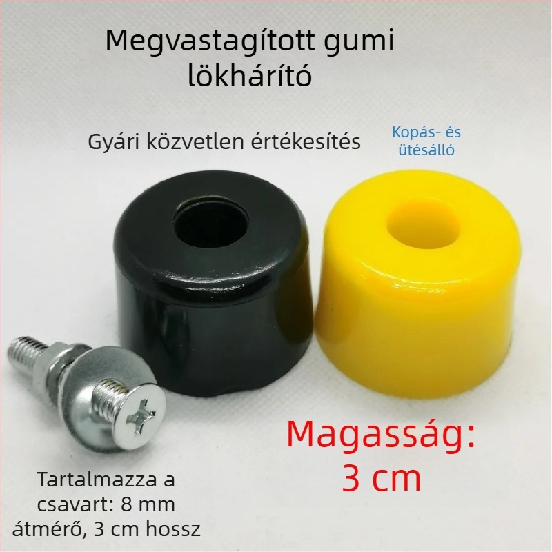 Universális PVC ütésvédő gumírozott párna a teherautó rekeszének széléhez, ajtóbuffer blokk