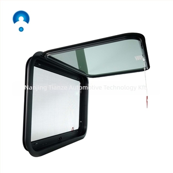 RV ablakok lakókocsikhoz, vészkijárati/kiárati ablak, kifelé nyíló, alumínium-üveg konstrukció, testreszabható, univerzális/RV/Camper kompatibilis