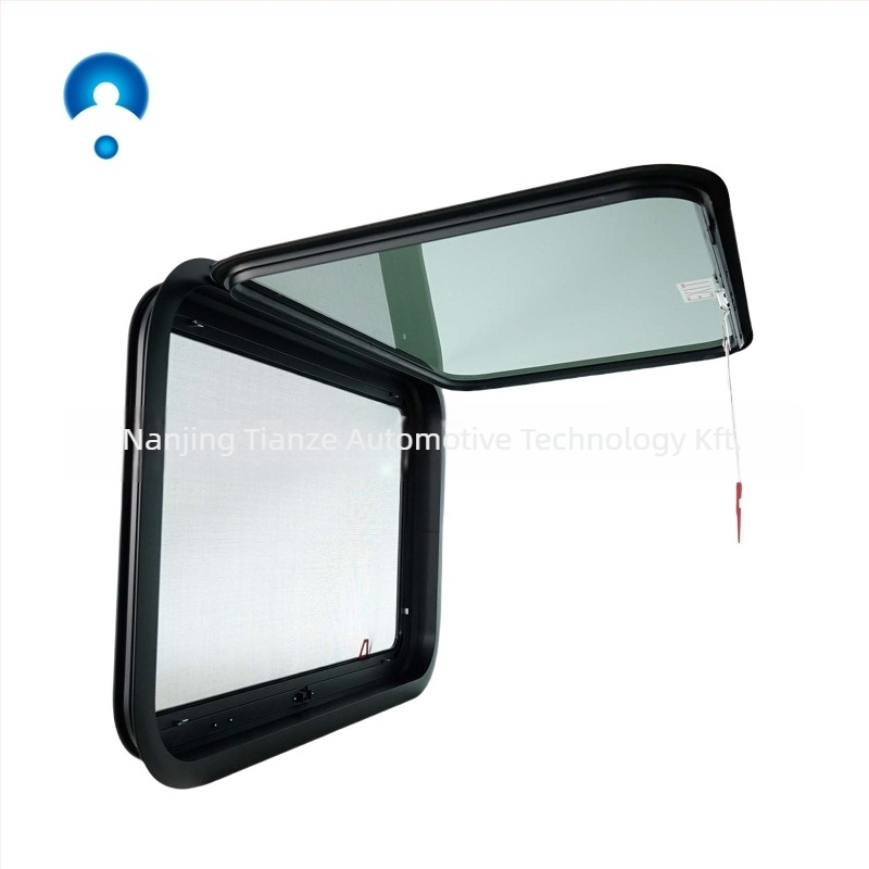 RV ablakok lakókocsikhoz, vészkijárati/kiárati ablak, kifelé nyíló, alumínium-üveg konstrukció, testreszabható, univerzális/RV/Camper kompatibilis