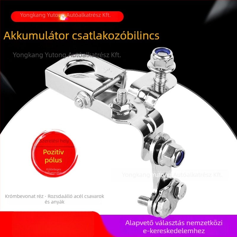 NST BC2519 akkumulátor terminál klipsz Raptor F150 – pozitív érintkezés, anyag: sárgaréz és rozsdamentes acél, modell BC2519.