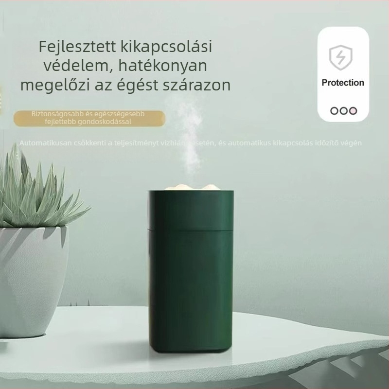 Otthoni használatra való légnedvesítő - USB tápegység, 1 párásító nyílás, 10–20 m² lefedettség, műanyag burkolat