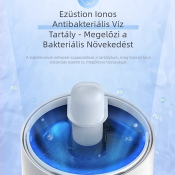 Medve formájú álló párásító nagy helyiségekhez, 10 L+ tartály, 3 párásító kimenet, AC tápegység, rozsdamentes acél