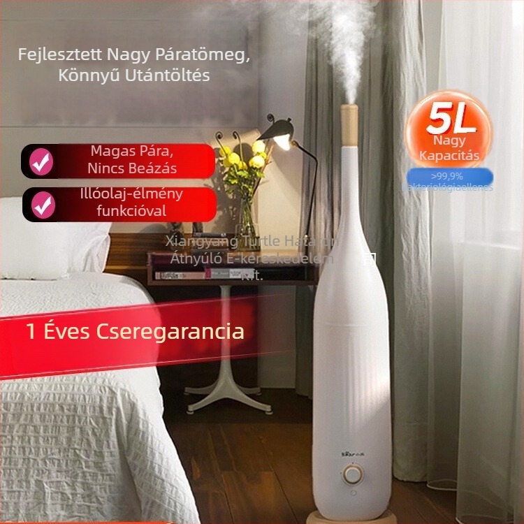 Medve formájú álló párásító nagy helyiségekhez, 10 L+ tartály, 3 párásító kimenet, AC tápegység, rozsdamentes acél