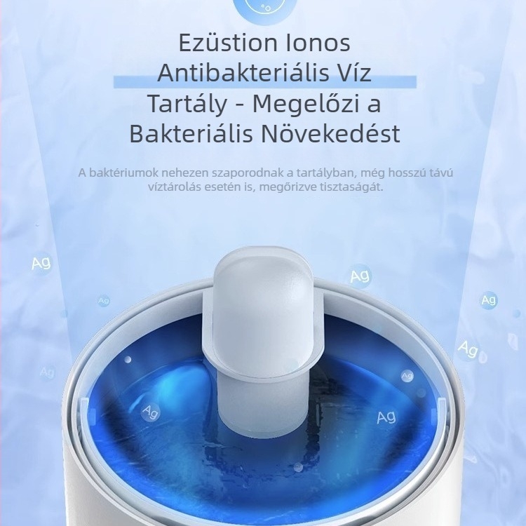 Medve formájú álló párásító nagy helyiségekhez, 10 L+ tartály, 3 párásító kimenet, AC tápegység, rozsdamentes acél