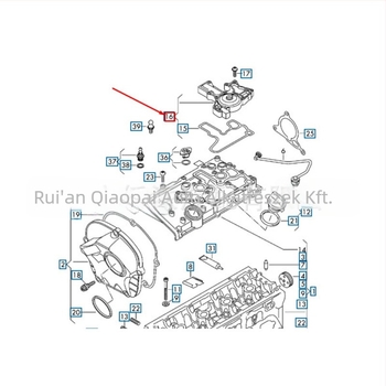 Olaj-gáz szeparátor kipufogó szelep, Volkswagenhez, modell 06H103495, műanyag, márka Q