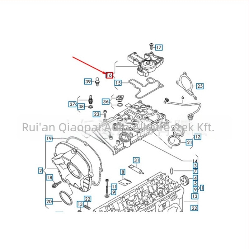 Olaj-gáz szeparátor kipufogó szelep, Volkswagenhez, modell 06H103495, műanyag, márka Q
