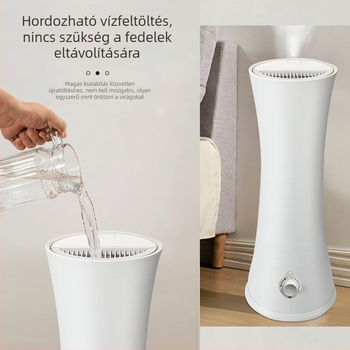 Aromaterápiás párásító otthoni használatra, 21–30 m²-es területre, 4,1–6 literes tartály, zaj 36 dB alatt, teljesítmény 10 W