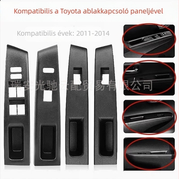 Toyota Vitz 2010-2014 karfa-ablakemelő kapcsoló panel ABS anyagból, 74232-52550
