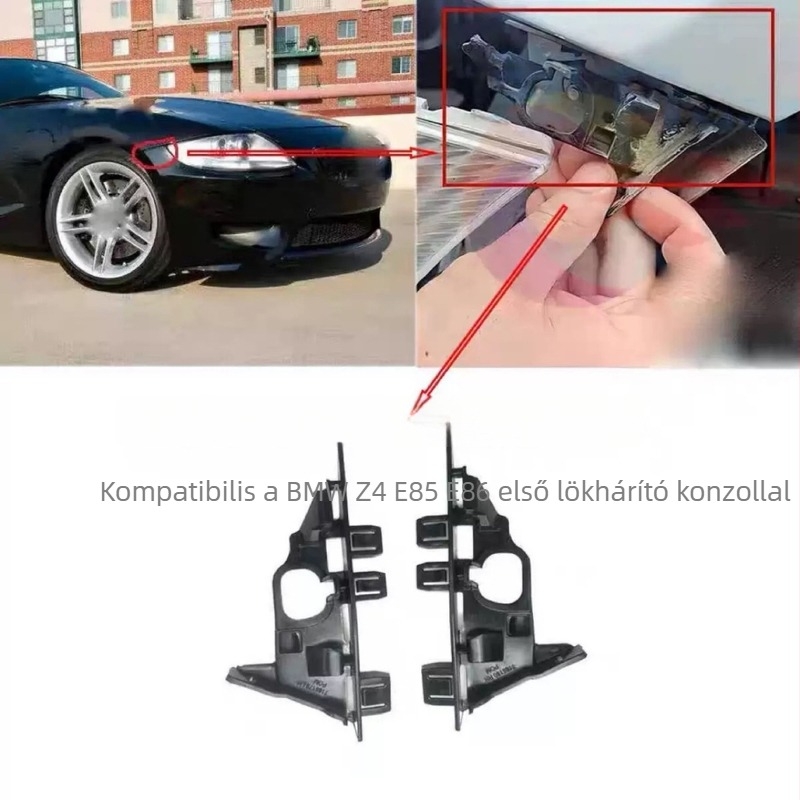 BMW Z4 E85/E86 elülső lökhárító tartó (bal és jobb), 2002-2007, cikkszámok 51117165179, 51117165180