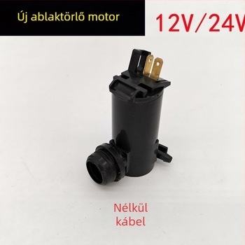 Universális autó vízpermet motor 12V/24V, ablaktörlőhöz, pumpa a vízpermethez, vezetékes