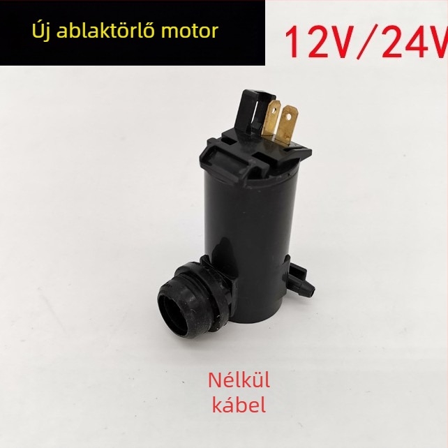 Universális autó vízpermet motor 12V/24V, ablaktörlőhöz, pumpa a vízpermethez, vezetékes