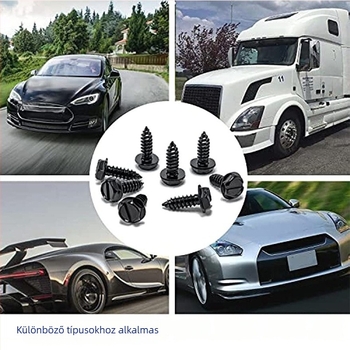XC-LS13 rendszámtábla keret, rozsdamentes acél + ABS, univerzális illeszkedés