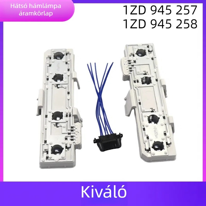 07-09 Ming Rui hátsó lámpa PCB-hez tartókapocs/izzó foglalat, modell 1ZD945257/258, ABS, Zhongxuan