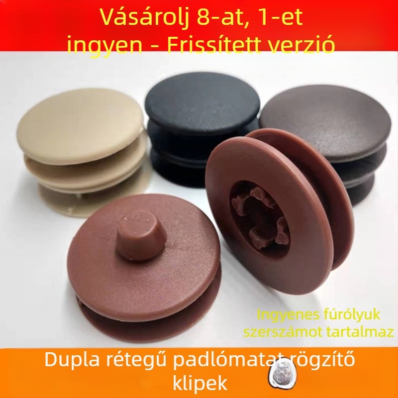  Univerzális kétszintes autópadló-matrica, fix csattal és levehető kapoccsal, csúszásmentes felülettel